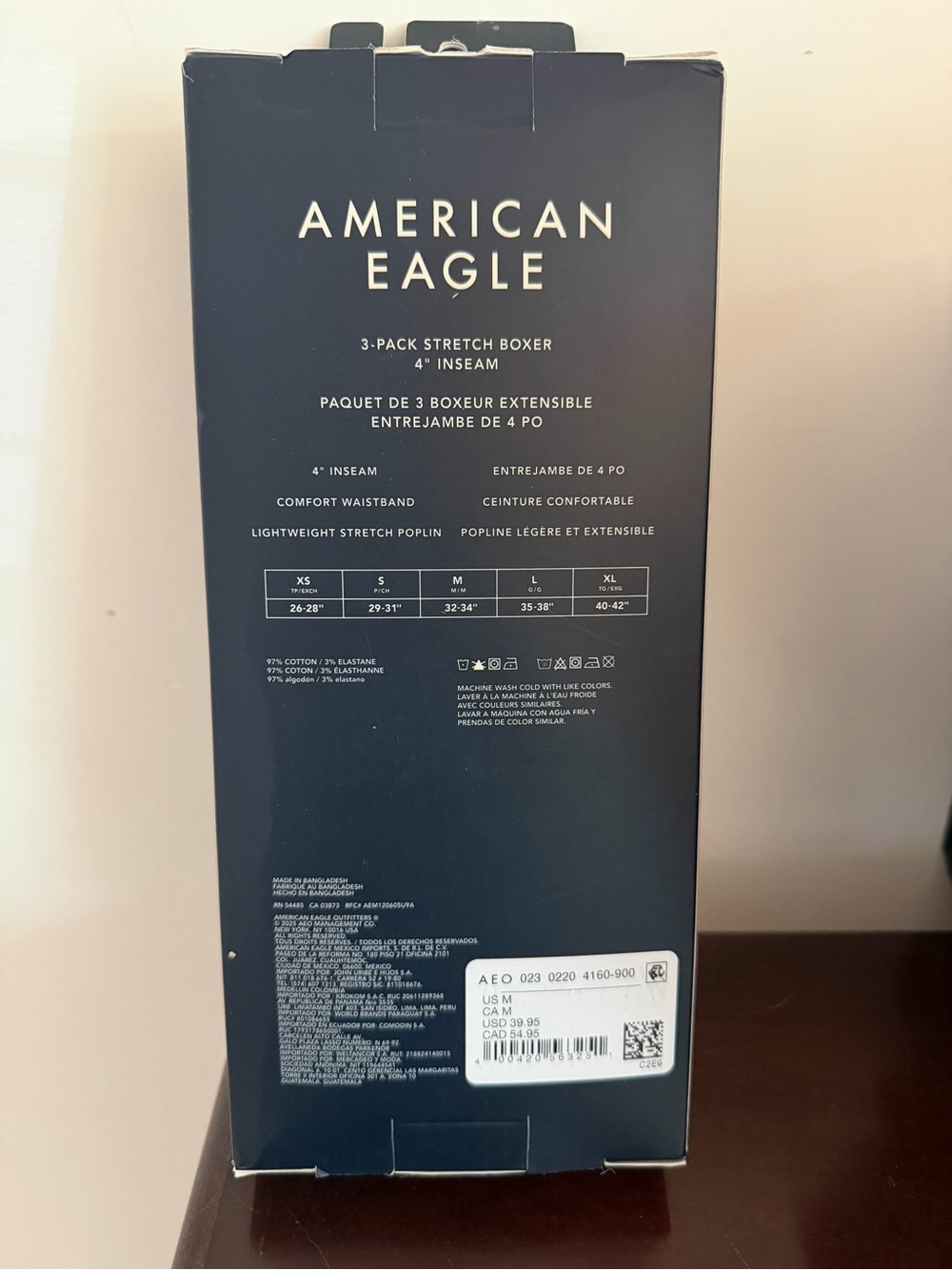 American Eagle 3-Pack Stretch Boxer - Picture 2 of 3